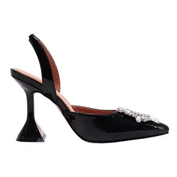 Luxury Crystal Slingback High Heel Pumps for Women