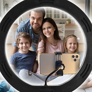 Aduro U-Stream Ring Light with Adjustable Stand for Perfect Selfies