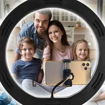 Aduro U-Stream Ring Light with Adjustable Stand for Perfect Selfies