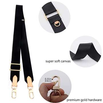 BAIXUEJI Adjustable Canvas Strap for LV Bags