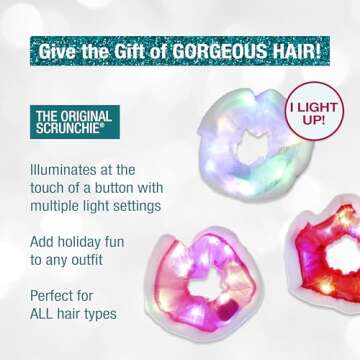 Light-Up Scrunchies Set for Holiday Fun & Gifts