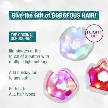 Light-Up Scrunchies Set for Holiday Fun & Gifts