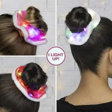 Light-Up Scrunchies Set for Holiday Fun & Gifts