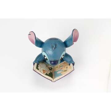 Stitch With Book Figurine from Jim Shore Disney Traditions