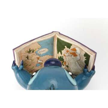 Stitch With Book Figurine from Jim Shore Disney Traditions