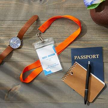 Juvale 24 Pack Bulk Colored Lanyards for ID Badges, Kids, Classroom, Hall Pass, Field Trips, Confere...