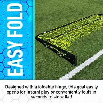Franklin Sports Premier Steel Backyard Soccer Goal - Durable & Easy Assembly