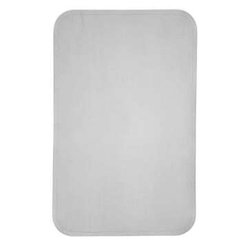 Vegan Leather Baby Changing Mat by Lark Baby Goods - Waterproof Wipeable Portable Diaper Pad - Foldable for Travel (14 x 22 in) - Grey