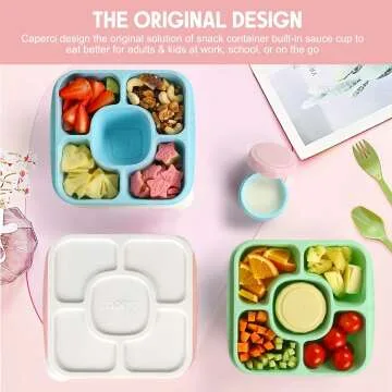Bento Snack Boxes Set of 4 - Caperci Original Containers