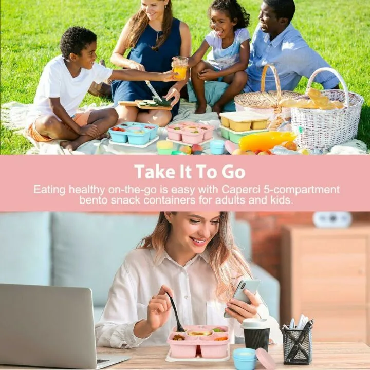 Bento Snack Boxes Set of 4 - Caperci Original Containers