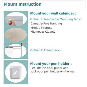 Large Dry Erase Calendar for Wall -3 Month Wall Calendar, 36"x52"(Vertical) - Monthly Calendar for Home,Office,Classroom -Whiteboard Premium Laminated Poster