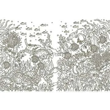 Tales from Atlantis: Underwater-Themed Coloring Book for All Ages