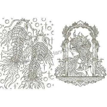 Tales from Atlantis Underwater Coloring Book