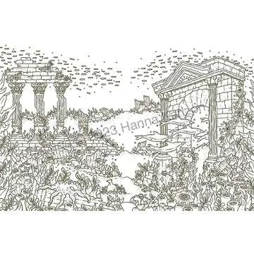 Tales from Atlantis Underwater Coloring Book