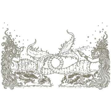 Tales from Atlantis Underwater Coloring Book