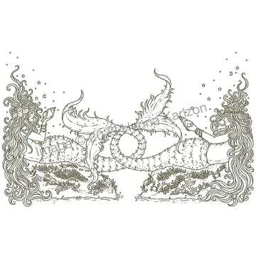 Tales from Atlantis Underwater Coloring Book