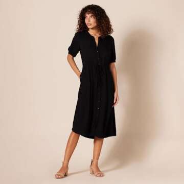 Amazon Essentials Women's Two Strap Heeled Sandal, Beige Faux Leather, 7