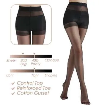 G&Y Backseam Sheer Pantyhose - Stylish & Comfortable