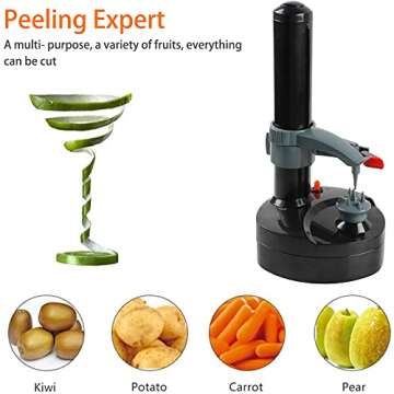 Electric Potato Peeler - Kitchen Automatic Rotating Peeling Tool for Fruit & Vegetable