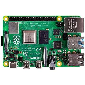 Raspberry SC15184 Pi 4 Model B 2019 Quad Core 64 Bit WiFi Bluetooth (2GB)