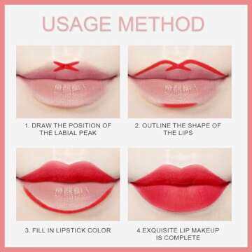 12 Colors Matte Lip Liner/Lipstick Set,One Step Lips Makeup Kit,Velvet Nude Collection Waterproof Long Wear Lip Gloss, Lip Liner for Women To Create The Perfect Matte Lip Look!