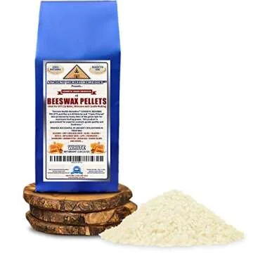 All Natural, Cosmetic Grade White Beeswax PELLETS PASTILLES 1 LB (16 oz) - Ideal for DIY Skincare, C...