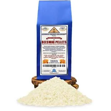 White Beeswax Pellets for DIY Skincare and Candle Making