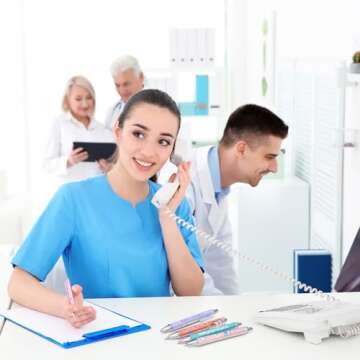 Nurse Ballpoint Pens Lovely Cartoon Cute Retractable Nursing Funny Ink for Medical Assistants Students Workers Office Appreciation Gifts (10 Pcs)