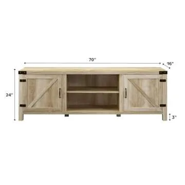 Walker Edison 70" Barn Door TV Stand for 80" TVs