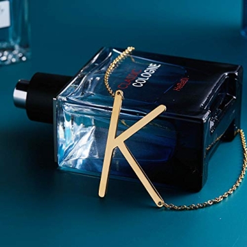 RINHOO Gold Initial Necklace - Personalized Women's Jewelry Gift