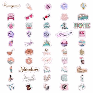 100Pcs Cute Travel Stickers for Personalization and Fun