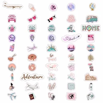 100Pcs Cute Travel Stickers for Personalization and Fun