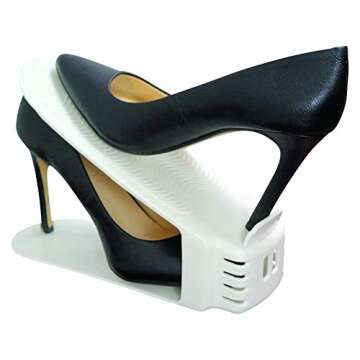 Shoe Slotz Space-Saving Storage Units in Ivory | As Seen on TV | No Assembly Required | Limited Edition Price Club Value Pack, 10 Piece Set