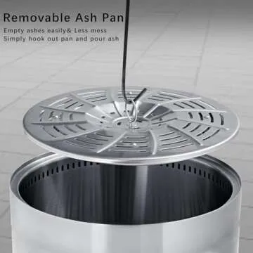 OutVue Smokeless 15 inch Fire Pit for Camping and Parties