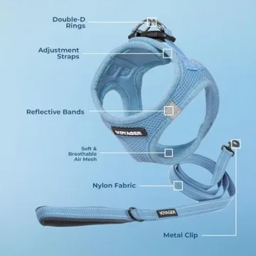 Voyager Step-in Air Dog Harness & Leash Combo - Safe & Stylish