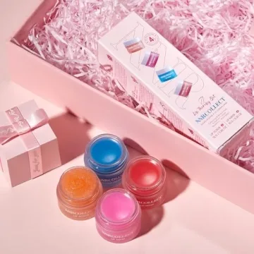 ANRCOLLECT Lip Mask Set 3 Overnight Masks + Lip Scrub