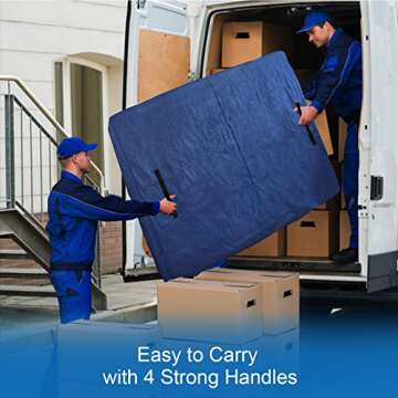 Coldwind King Size Mattress Bags with Heavy Duty Handles, Waterproof & Reusable