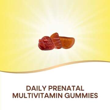 Nature’s Way Alive! Prenatal Premium Gummy Multivitamin, High Potency Folate, Plant-Based DHA, Vegetarian, Strawberry and Lemon Flavored, 75 Gummies (Packaging May Vary)