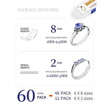 ELETIUO Ring Size Adjuster Set - 10 Sizes for Perfect Fit