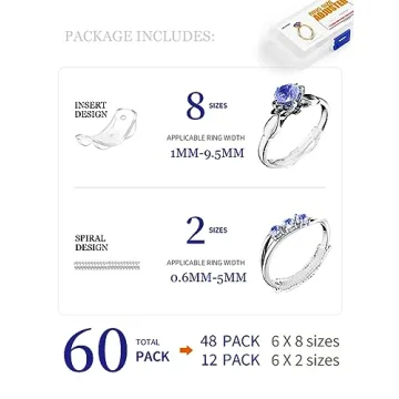 ELETIUO Ring Size Adjuster Set - 10 Sizes for Perfect Fit