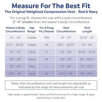 Fun and Function - Red Weighted Compression Vest for Kids & Adults - Calming Sensory Compression Vest for Kids - Weighted Vest for Sensory Needs - Toddlers, Kids, Teens & Adults Sizing