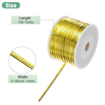M METERXITY Metallic Twist Ties 100 Yards for Gift Wrapping