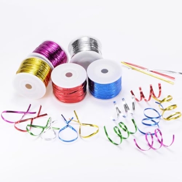 M METERXITY Metallic Twist Ties 100 Yards for Gift Wrapping