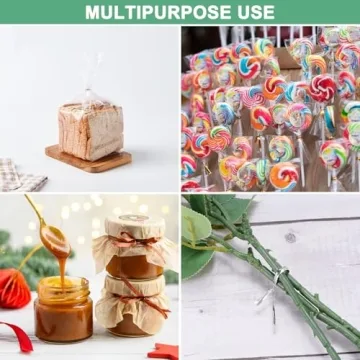 M METERXITY Metallic Twist Ties 100 Yards for Gift Wrapping