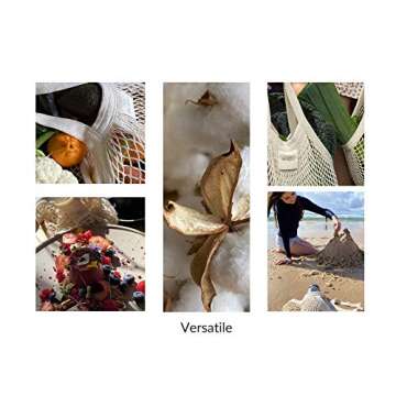 Eco-Friendly Urban Weave Mesh Grocery Bags - 3 Pack