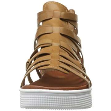 MIA Women's Elsie Gladiator Sandal, Natural, 6.5 M US