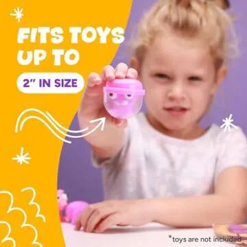 Capsule Vending Machine Translucent Acorn Capsules Empty 60 pcs 2 inch - Gumball Machine Capsules Bulk Party Favors Containers - Easter Basket Stuffers Gifts Pinata Stuffers DIY Craft Supplies