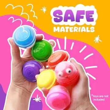 Capsule Vending Machine Translucent Acorn Capsules Empty 60 pcs 2 inch - Gumball Machine Capsules Bulk Party Favors Containers - Easter Basket Stuffers Gifts Pinata Stuffers DIY Craft Supplies