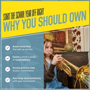 Mendini Bb Trumpet - Complete Starter Kit for Musicians