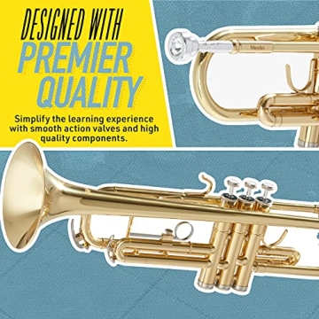 Mendini Bb Trumpet - Complete Starter Kit for Musicians